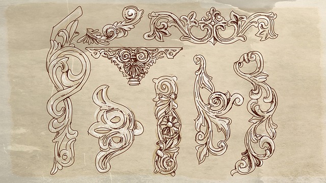 Free wooden frames ancient wood illustration