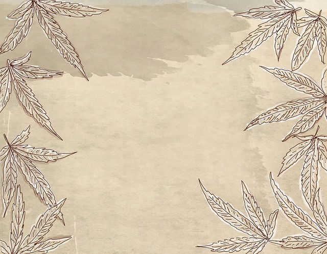 Free weed leaves foliage illustration