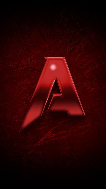 Free three dimensional alphabet black color illustration