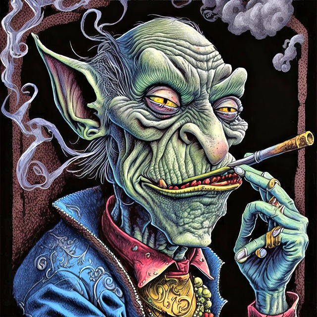 Free man portrait funny illustration