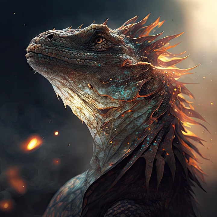 Download Ai Generated, Dragon, Lizard. Royalty-Free Stock Illustration ...