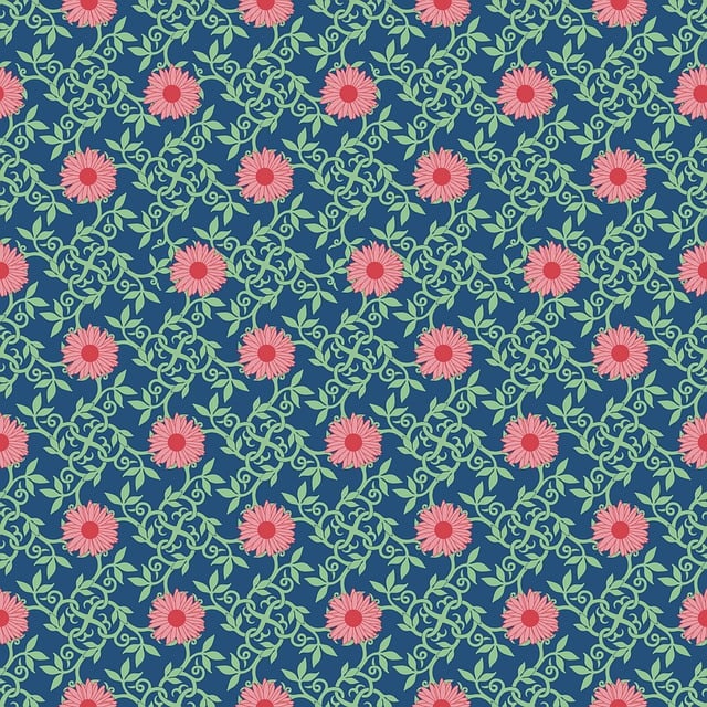 Free floral pattern flower background pink flowers vector
