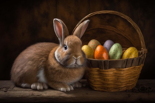 Free ai-generated easter easter bunny illustration