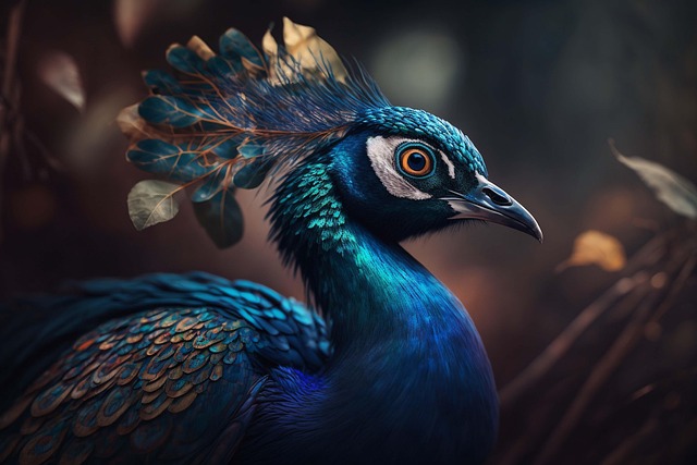 Download free HD stock image of Ai-Generated Peacock Free ai-generated peacock bird illustration