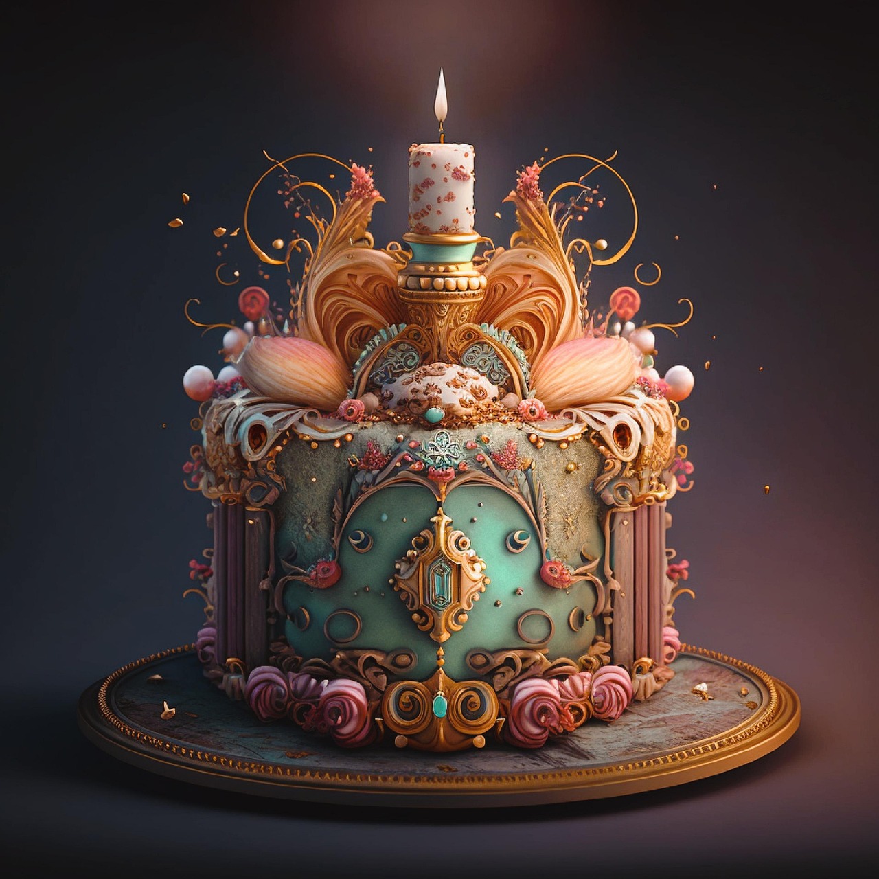 Free cake dessert celebration illustration