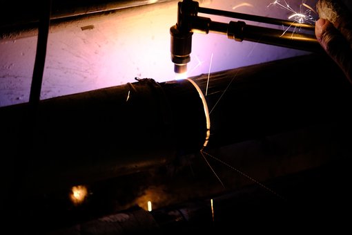 Lassen, Lasser, Industrie, Buis, Metaal