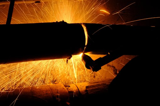 Lassen, Lasser, Industrie, Buis, Metaal