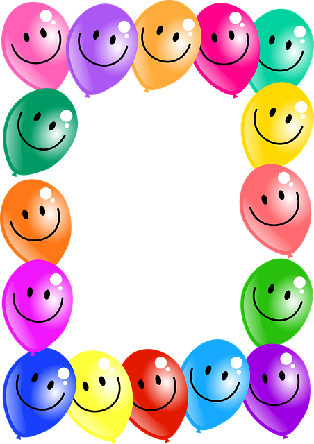 Free party balloons celebrate illustration