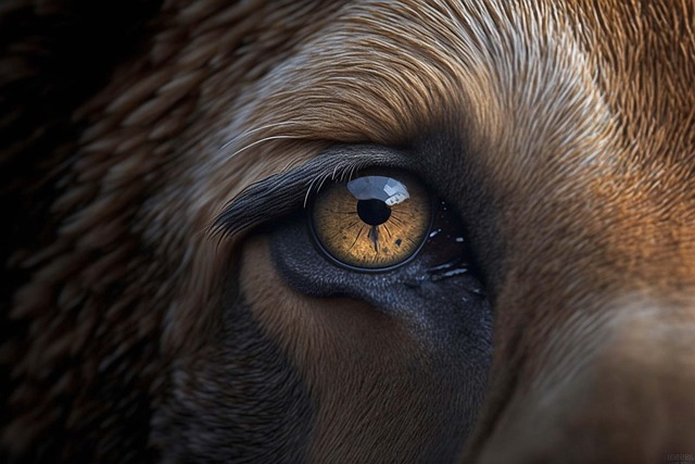 Free ai generated eye bear illustration