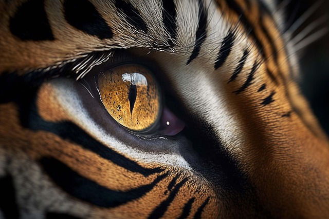 Free ai generated eye tiger illustration