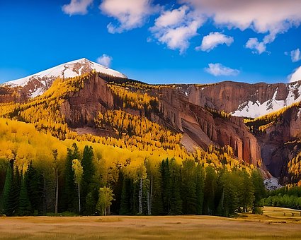 Free Landscape Mountains illustration and picture