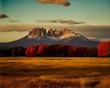 Free Landscape Mountains illustration and picture