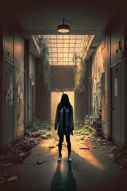 Free ai generated science fiction horror illustration