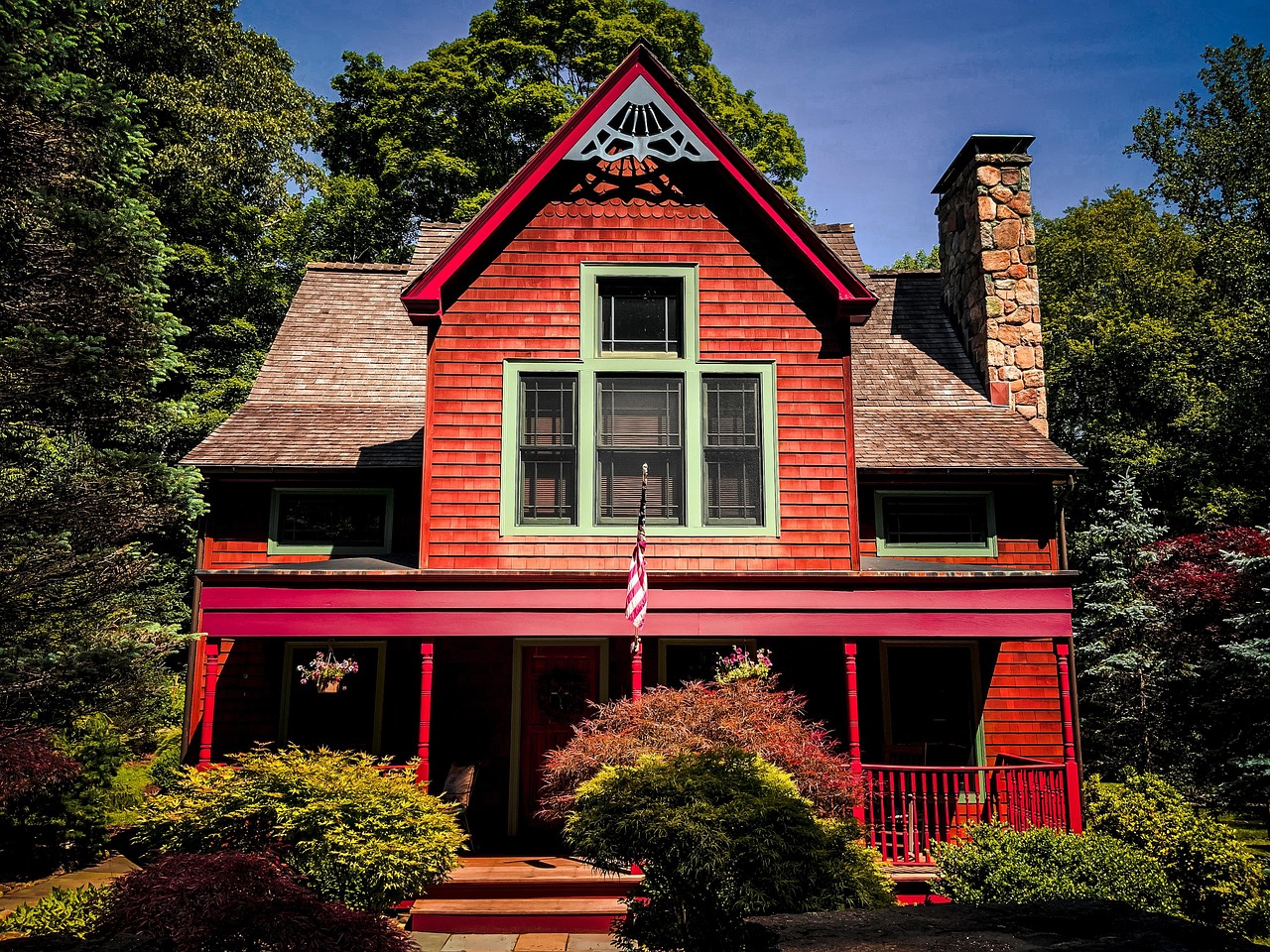 Cedar House Beautiful Red Free Photo On Pixabay Pixabay