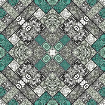 Mandala, Decoración, Floral, Flor, Indio