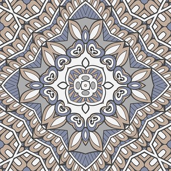 Flor, Arte, Decorativo, Mandala, Patrón