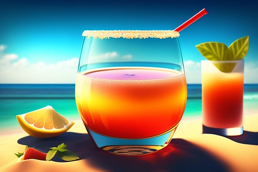 Die Getränke, Sommer, Strand, Meer