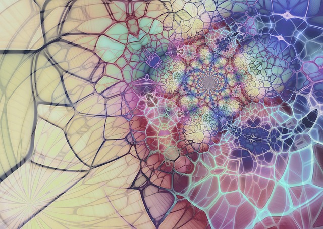 Free network social abstract illustration