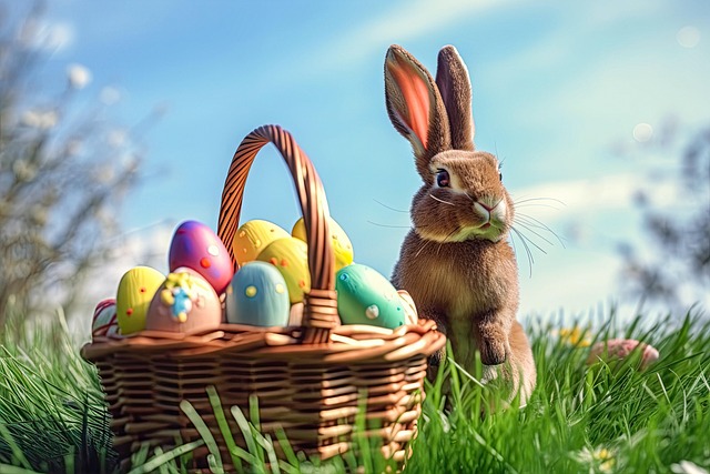 Free easter easter greeting easter card illustration
