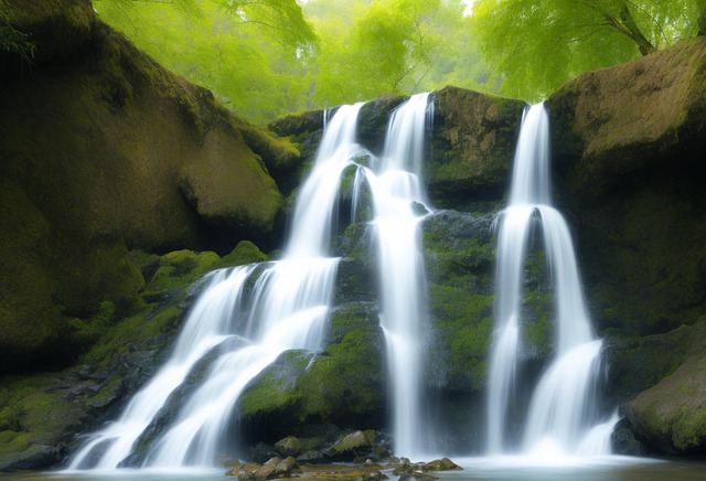 Download free HD stock image of Ai Generated River Free ai generated river bach illustration