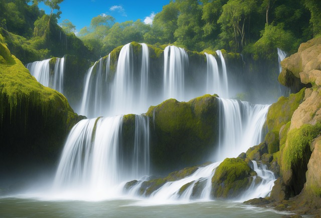 Free river bach long exposure illustration