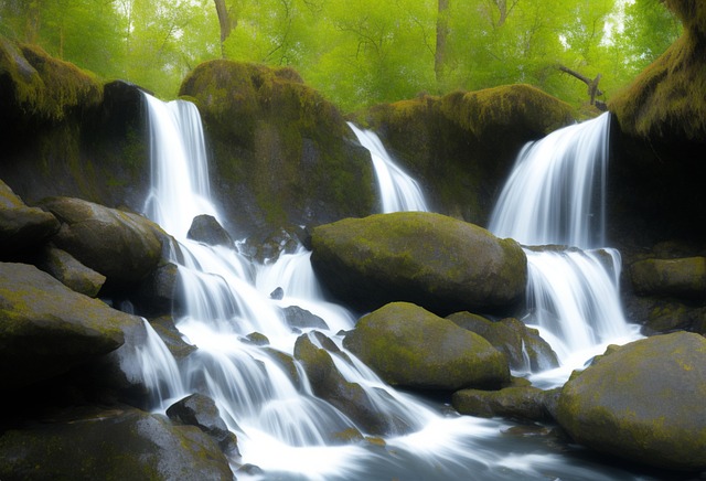 Download free HD stock image of River Bach Free river bach long exposure illustration