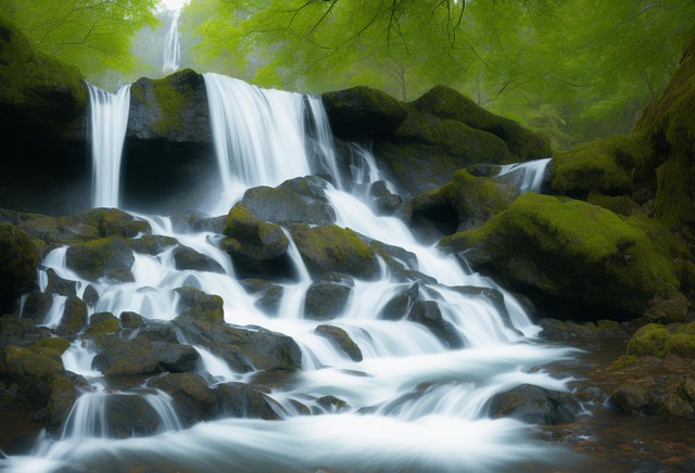 Download free HD stock image of River Bach Free river bach long exposure illustration