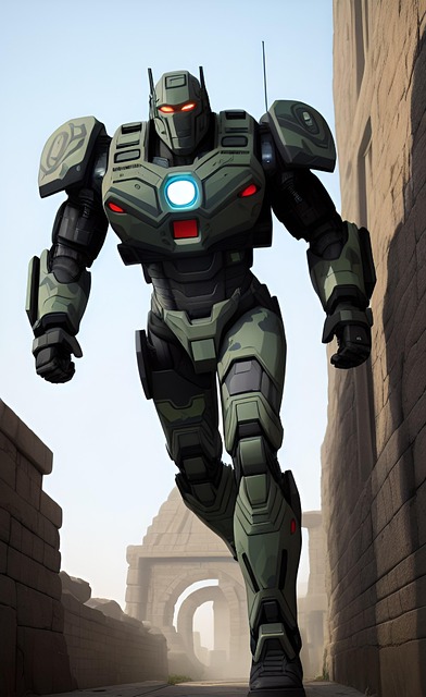 Free robot warrior robot transformers illustration