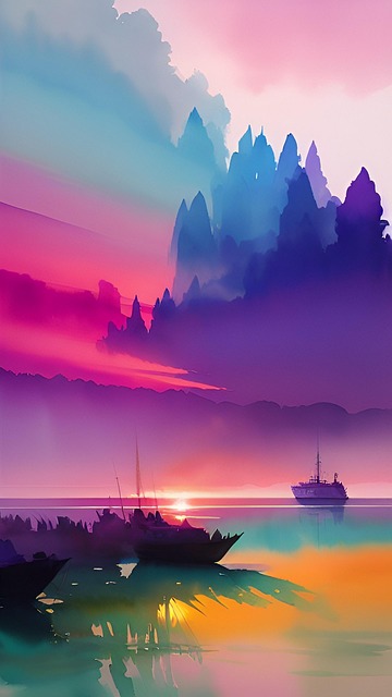 Free ships boat ocean illustration