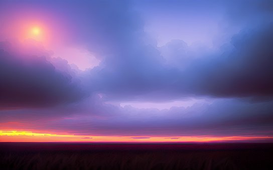 Natur, Stjerne, Måne, Landskab