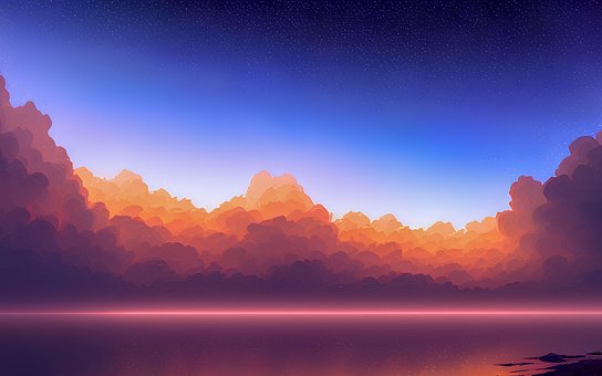Natur, Ocean, Hav, Sky, Landskab, Tapet