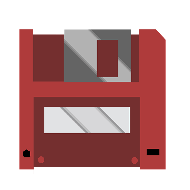 Free floppy disk vector illustration red illustration