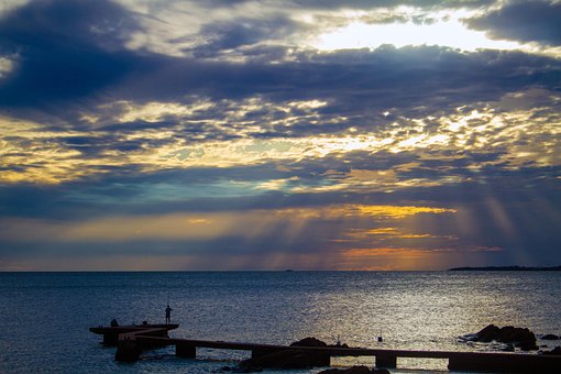 Free Sunset Thoughtful photo and picture