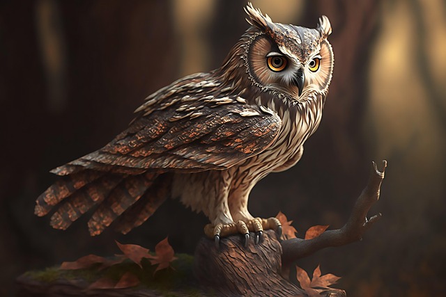 Free bird owl ornithology illustration