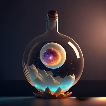 Ai Generiert, Glas, Fantasie, Galaxis