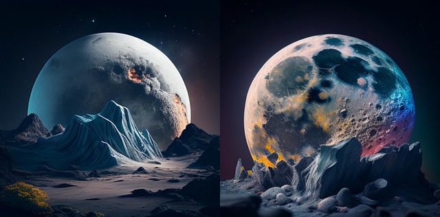 Luna, Espacio, Luz De La Luna, Universo
