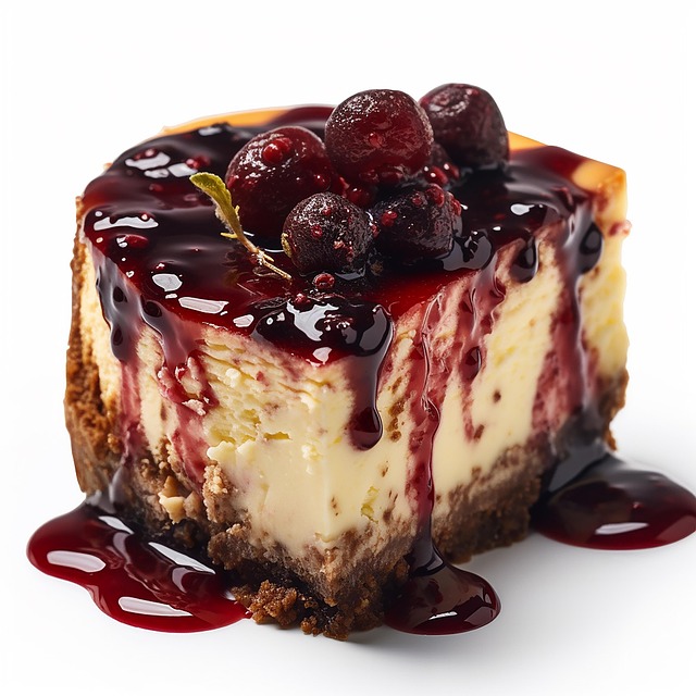 Free ai generated cheesecake dessert illustration