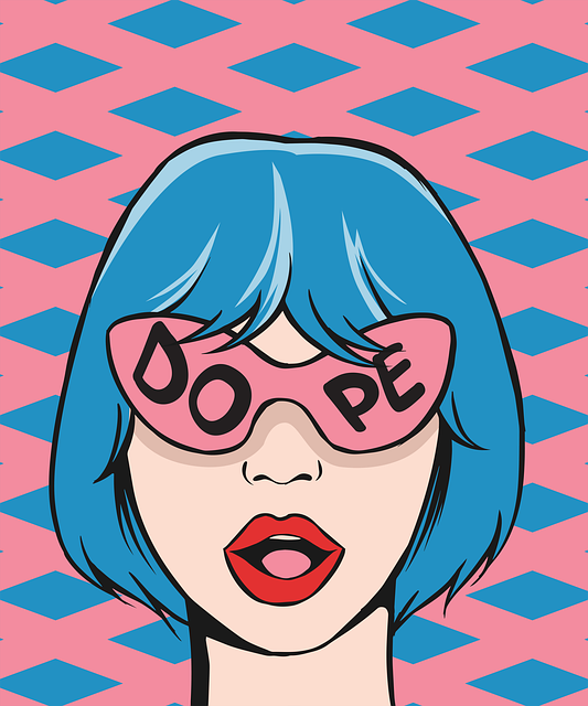 Free ai generated girl sungalsses illustration