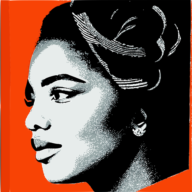 Mujer, Rostro, Perfil, Afro, Belleza