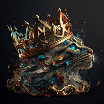 Ai Genereret, Kat, Konge, Dyr, Fantasi