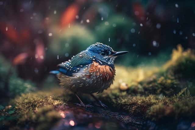Free bird wren nature illustration