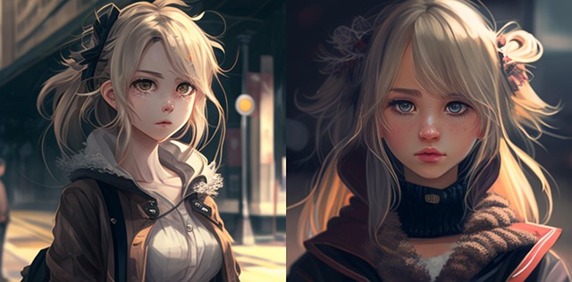 Anime, Manga, Japonés, Mujer, Linda