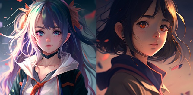 Anime, Manga, Linda, Niña, Mujer