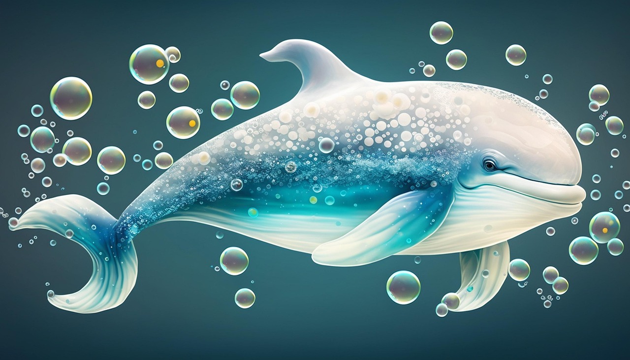 Download free HD stock image of Dolphin Whale Free dolphin whale ocean illustration