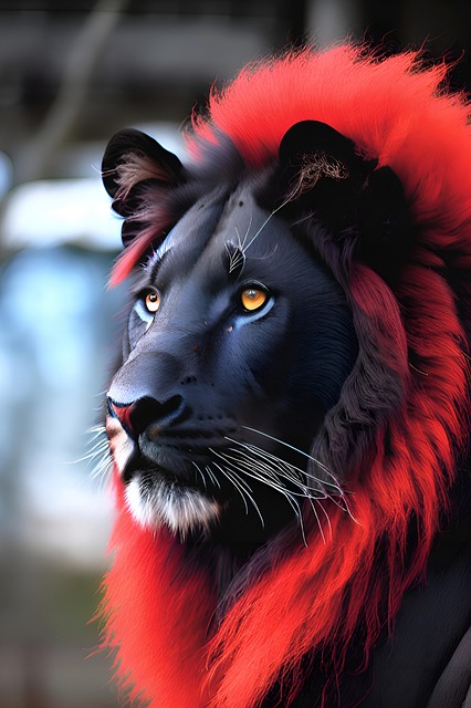 Free Ai Generated Lion illustration and picture