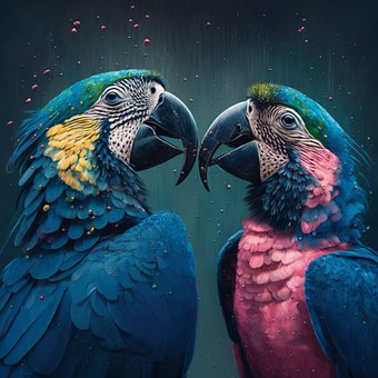 Vogels, Dol Zijn Op, Papegaaien