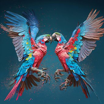 Vogels, Papegaaien, Dol Zijn Op