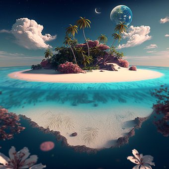 Wereld, Fantasie, Planeet, Zee, Hemel