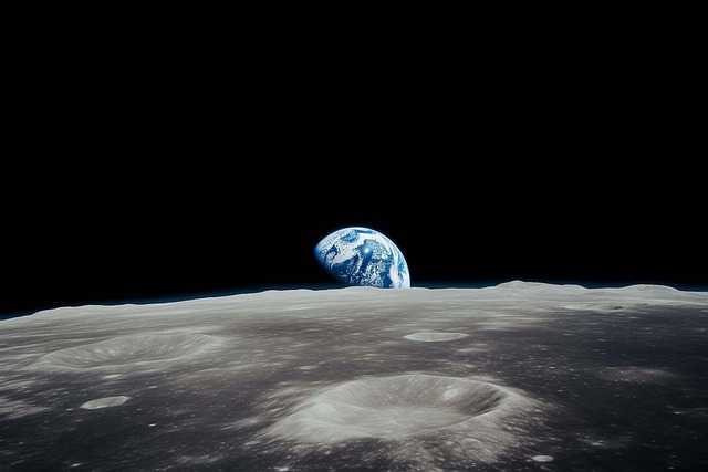 Free ai generated moon earth illustration