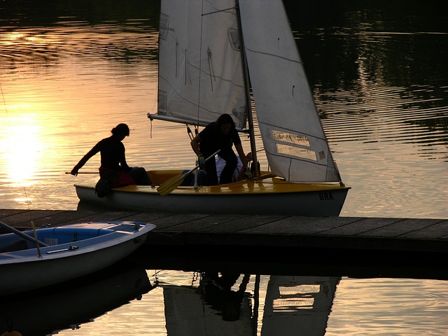 Free Sailboat Sunset photo and picture